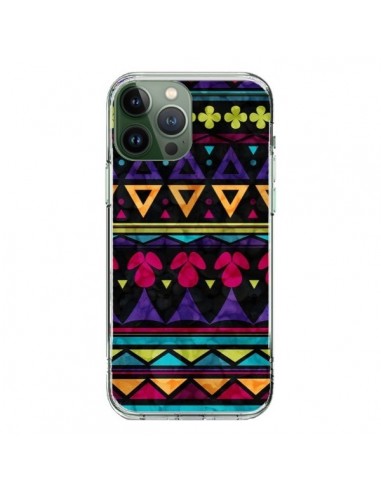 Coque iPhone 13 Pro Max Triangles Pattern Azteque - Eleaxart