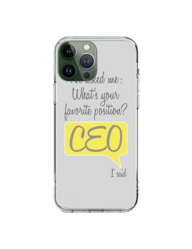 Cover iPhone 13 Pro Max What's your favorite position CEO I said, Giallo - Shop Gasoline