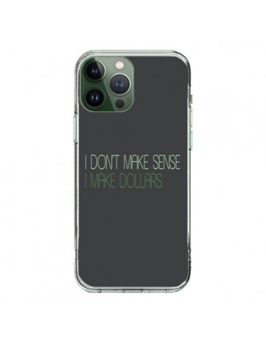 Cover iPhone 13 Pro Max I don't make sense, I make Dollars, Grigio - Shop Gasoline