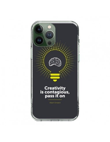 Cover iPhone 13 Pro Max Creativity is contagious, Einstein - Shop Gasoline