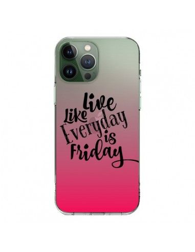 Coque iPhone 13 Pro Max Everyday Friday Vendredi Live Vis Transparente - Ebi Emporium