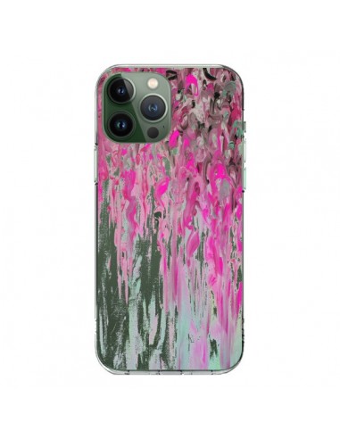 Coque iPhone 13 Pro Max Tempête Rose Transparente - Ebi Emporium