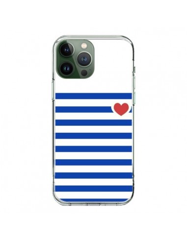 Coque iPhone 13 Pro Max Mariniere Coeur - Jonathan Perez