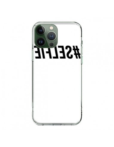 Cover iPhone 13 Pro Max Hashtag Selfie Nero Rovesciato - Jonathan Perez