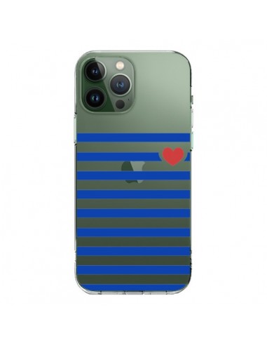 Cover iPhone 13 Pro Max Mariniere Cuore Amore Trasparente - Jonathan Perez