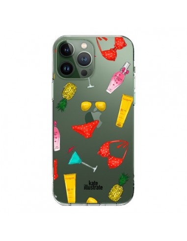 Cover iPhone 13 Pro Max Summer Essentials Estate Essenziale Trasparente - kateillustrate