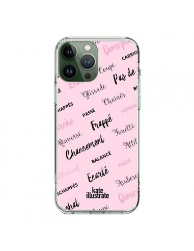 Coque iPhone 13 Pro Max Ballerina Ballerine Mots - kateillustrate