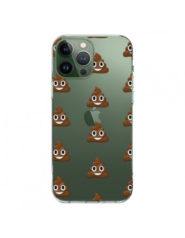 Coque iPhone 13 Pro Max Shit Poop Emoticone Emoji Transparente - Laetitia