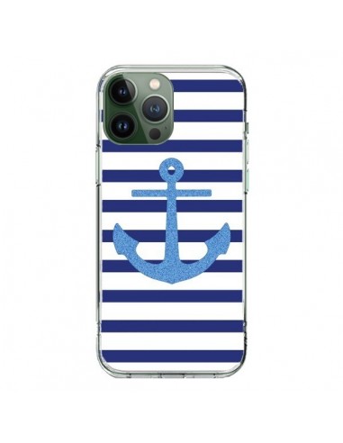 Cover iPhone 13 Pro Max Ancora Marina Voile Navy Blue - Mary Nesrala