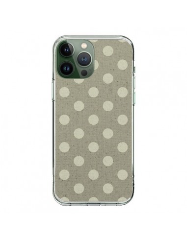 Cover iPhone 13 Pro Max Pois Polka Camel - Mary Nesrala