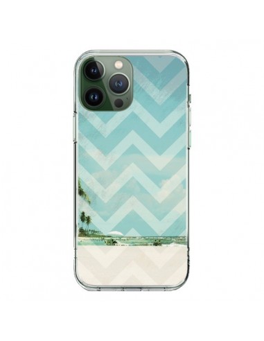 Coque iPhone 13 Pro Max Chevron Beach Dreams Triangle Azteque - Mary Nesrala