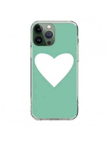 Cover iPhone 13 Pro Max Cuore Verde Menta - Mary Nesrala