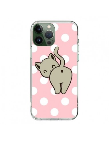 Cover iPhone 13 Pro Max Gatto Gattoon Pois - Maryline Cazenave