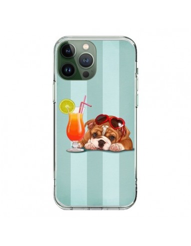 Cover iPhone 13 Pro Max Cane Cocktail Occhiali Cuore - Maryline Cazenave