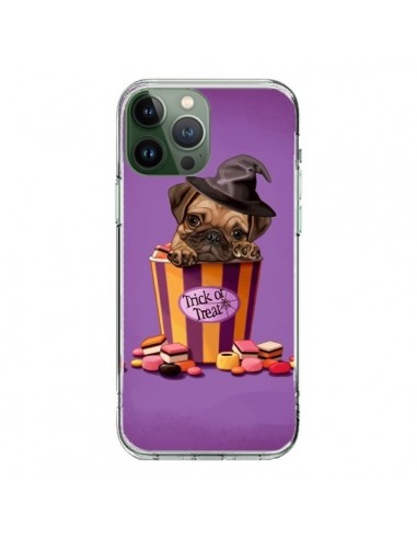 Cover iPhone 13 Pro Max Cane Halloween Strega Bonbon - Maryline Cazenave