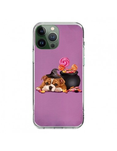 Cover iPhone 13 Pro Max Cane Halloween Strega Calderone Bonbon - Maryline Cazenave