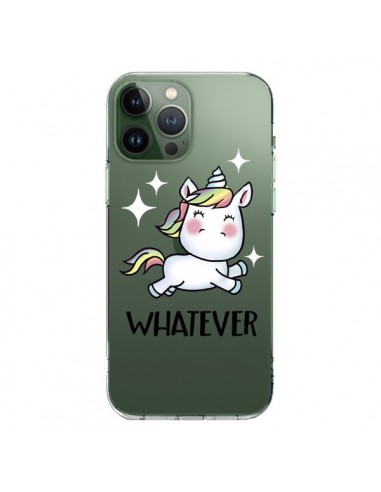 Coque iPhone 13 Pro Max Licorne Whatever Transparente - Maryline Cazenave