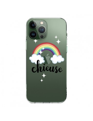 Cover iPhone 13 Pro Max Chieuse Arc En Ciel Trasparente - Maryline Cazenave