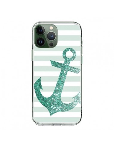 Cover iPhone 13 Pro Max Ancora Marina Verde - Monica Martinez