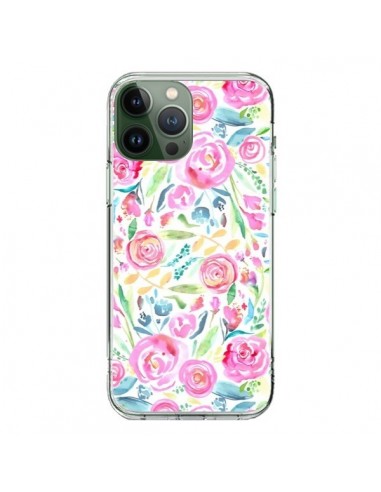 Cover iPhone 13 Pro Max Speckled Watercolor Rosa - Ninola Design