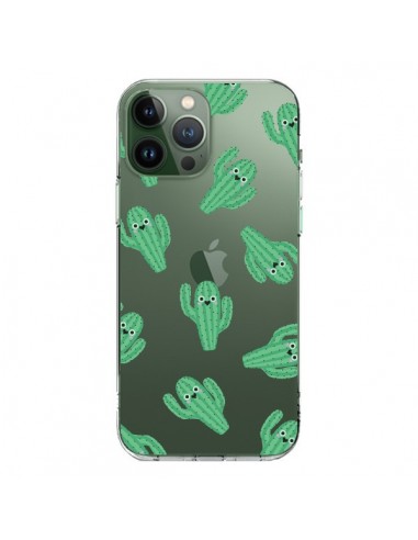 Cover iPhone 13 Pro Max Cactus Smiley Trasparente - Nico