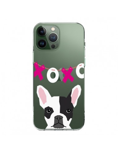 Cover iPhone 13 Pro Max Bulldog Francese XoXo Cane Trasparente - Pet Friendly