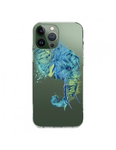 Cover iPhone 13 Pro Max Elefante Trasparente - Rachel Caldwell