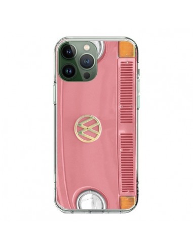 Cover iPhone 13 Pro Max Groovy Van Hippie VW Rosa - R Delean