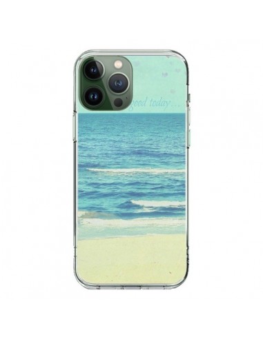 Cover iPhone 13 Pro Max Life good day Mare Oceano Sabbia Spiaggia Paesaggio - R Delean