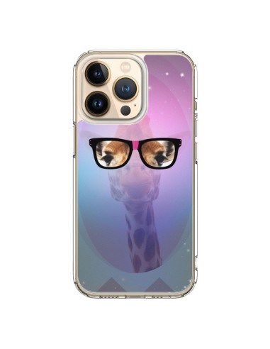 Coque iPhone 13 Pro Girafe Geek à Lunettes - Aurelie Scour