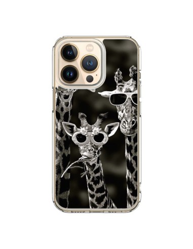 Coque iPhone 13 Pro Girafe Swag Lunettes Familiy Giraffe - Asano Yamazaki