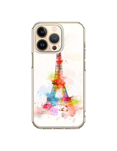 Coque iPhone 13 Pro Paris Tour Eiffel Muticolore - Asano Yamazaki