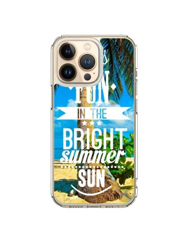 iPhone 13 Pro Case Fun Summer Sun _Tea - Eleaxart