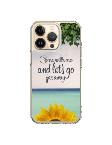 iPhone 13 Pro Case Let's Go Far Away Sunflowers - Eleaxart