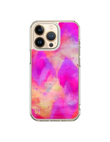 Coque iPhone 13 Pro Coeur Tribal Rose - Ebi Emporium