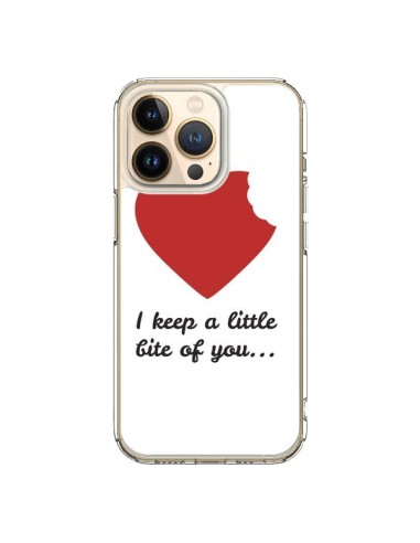 Coque iPhone 13 Pro I Keep a little bite of you Coeur Love Amour - Julien Martinez