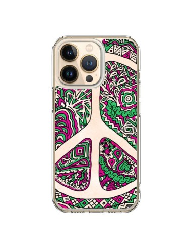 iPhone 13 Pro Case Peace and Love Aztec Vaniglia - Maximilian San