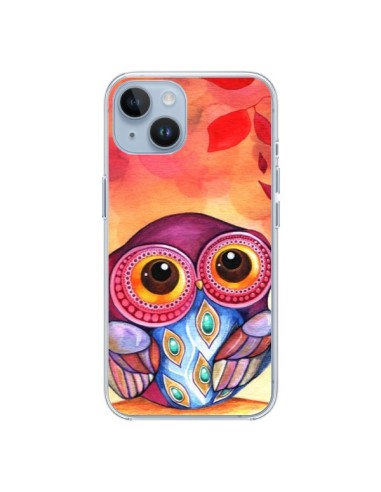 Cover iPhone 14 Gufo Foglie Autunno - Annya Kai