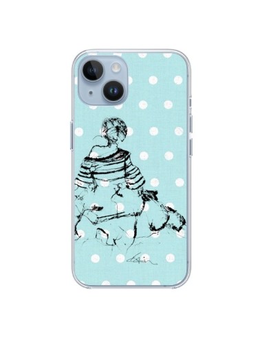 Cover iPhone 14 Bozza Donna a Pois Fashion Modaa - Cécile