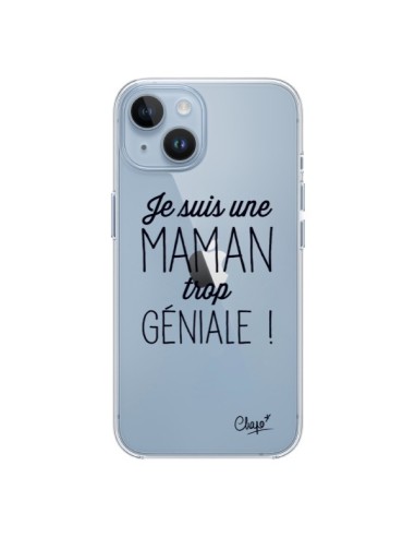 Cover iPhone 14 Sono una Mamma Geniale Trasparente - Chapo