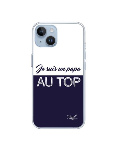 Cover iPhone 14 Sono un Papà al Top Blu Marine - Chapo