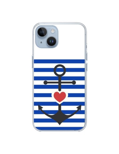 Cover iPhone 14 Mariniere Ancora Marina Cuore - Jonathan Perez