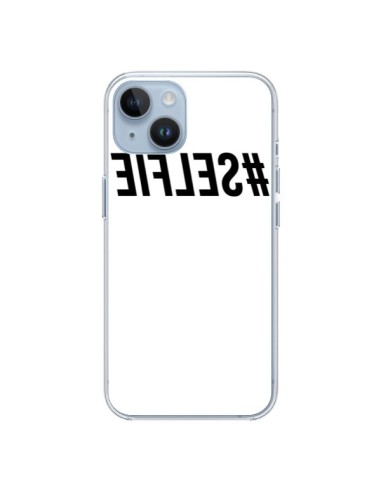 Cover iPhone 14 Hashtag Selfie Nero Rovesciato - Jonathan Perez