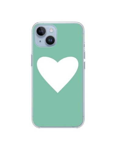 iPhone 14 case Heart Green Mint - Mary Nesrala