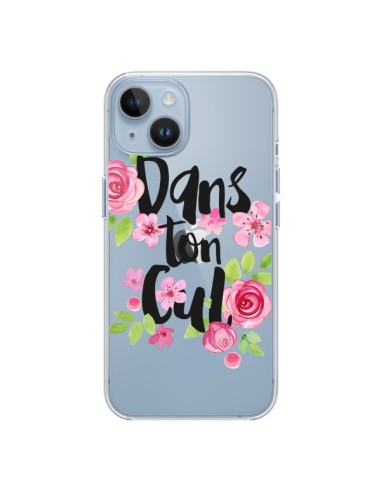 iPhone 14 case Dans Ton Cul Flowers Clear - Maryline Cazenave