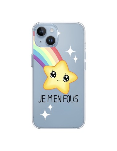 iPhone 14 case Stella Etoile Je M'en Fous Clear - Maryline Cazenave