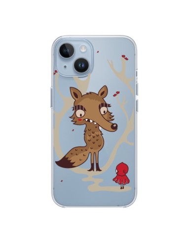 Cover iPhone 14 Cappuccetto Rosso Loup Hello Big Wolf Trasparente - Maria Jose Da Luz