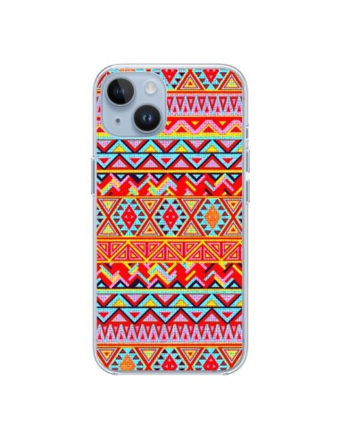 Cover iPhone 14 India Style Pattern Legno Azteco - Maximilian San