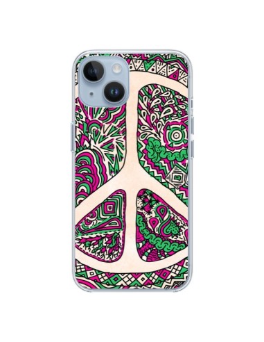 Cover iPhone 14 Peace and Amore Azteco Vaniglia - Maximilian San