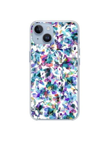 Cover iPhone 14 Aquatic Fiori Blu - Ninola Design